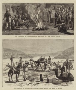 De Campagne in Afghanistan door Charles Edwin Fripp